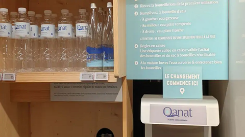 Fontaine eau delhaize